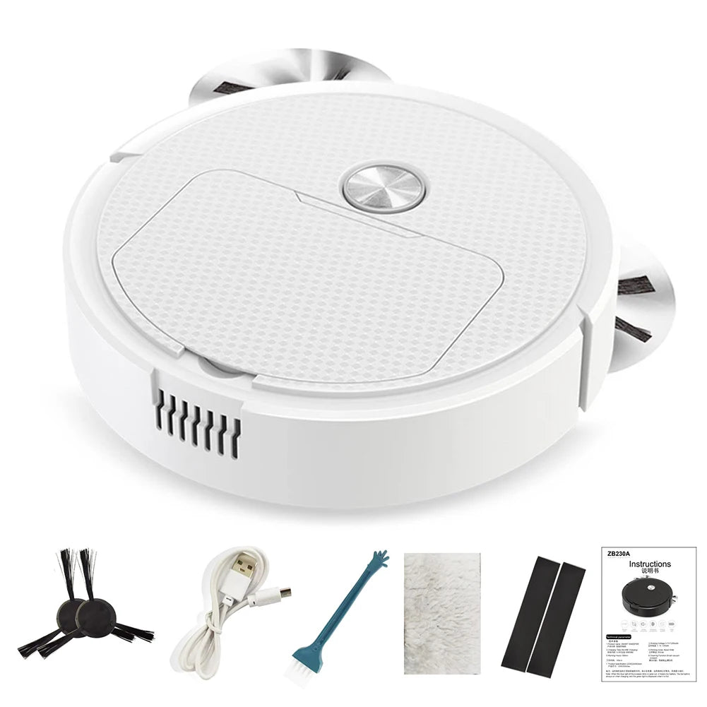 3-in-1 Wireless Smart Robot Vacuum Cleaner 1200mAh Rechargeable Sweeping Robot Automatic Sweeping Machine Low Noise Labor Saving