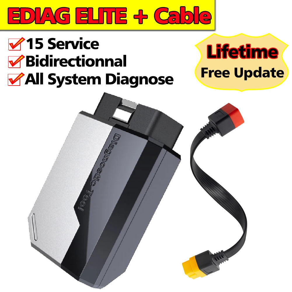KINGBOLEN EDIAG ELITE OBD2 Scanner All System Car Diagnostic Tool 15 Service Bidirectional Conrol