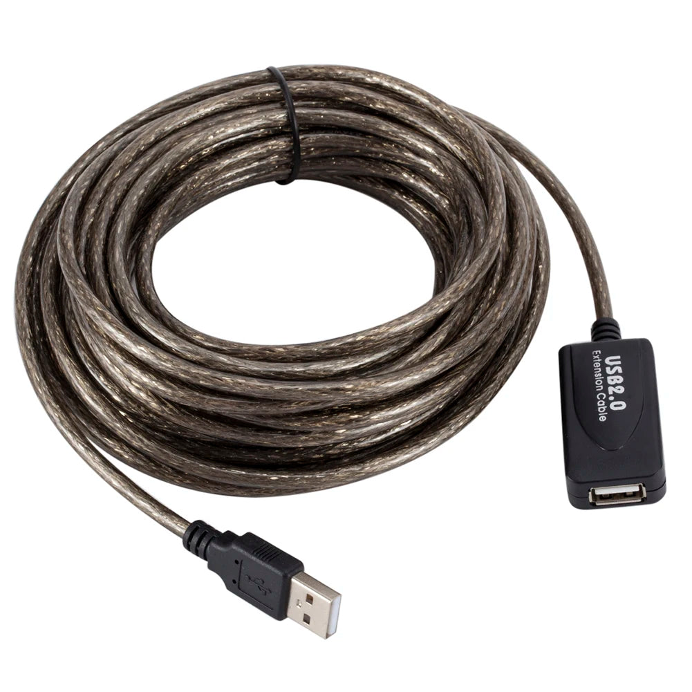 5/10/15/20m USB 2.0 Extension Cable High Speed Male To Female Active Repeater