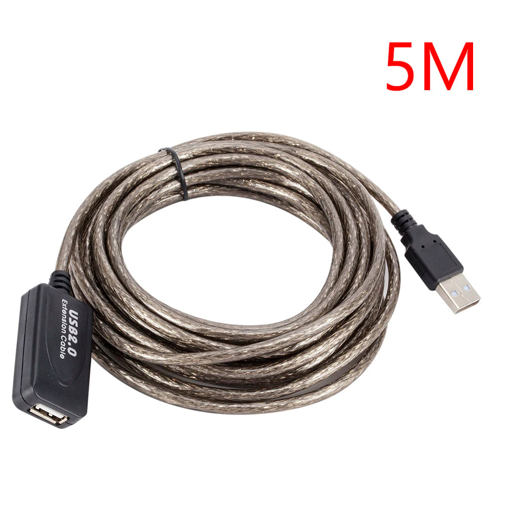 5/10/15/20m USB 2.0 Extension Cable High Speed Male To Female Active Repeater