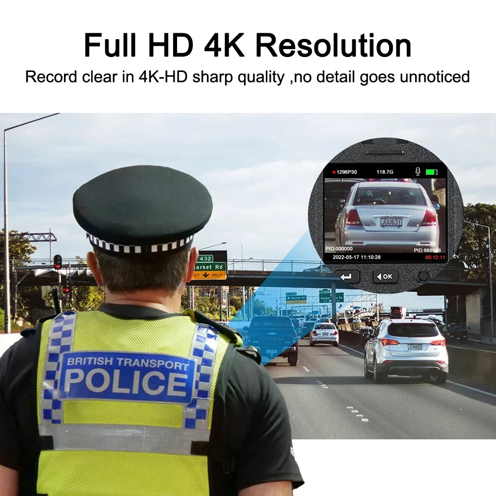 Full 4K HD Body Worn Camera Portable Law Enforcement Recorder Camera Mini Digital Night Vision Bodycam