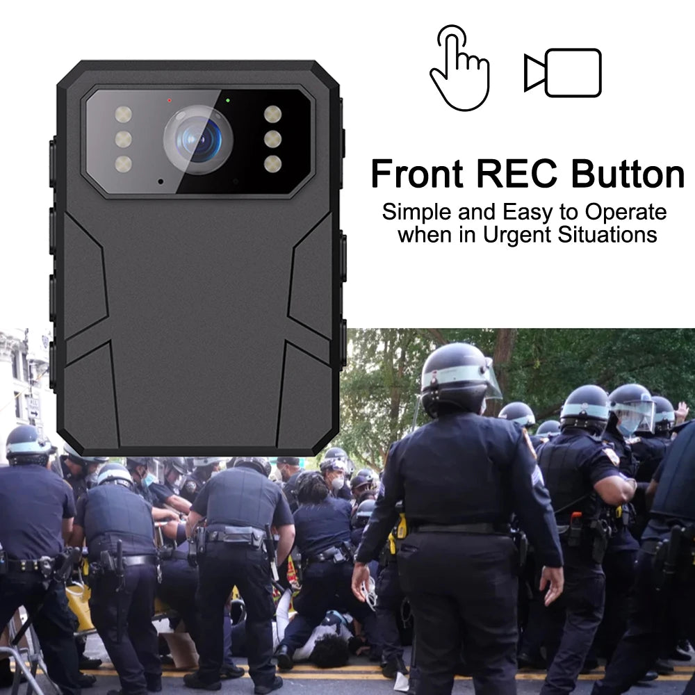 Full 4K HD Body Worn Camera Portable Law Enforcement Recorder Camera Mini Digital Night Vision Bodycam