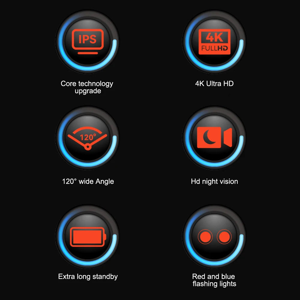 Full 4K HD Body Worn Camera Portable Law Enforcement Recorder Camera Mini Digital Night Vision Bodycam