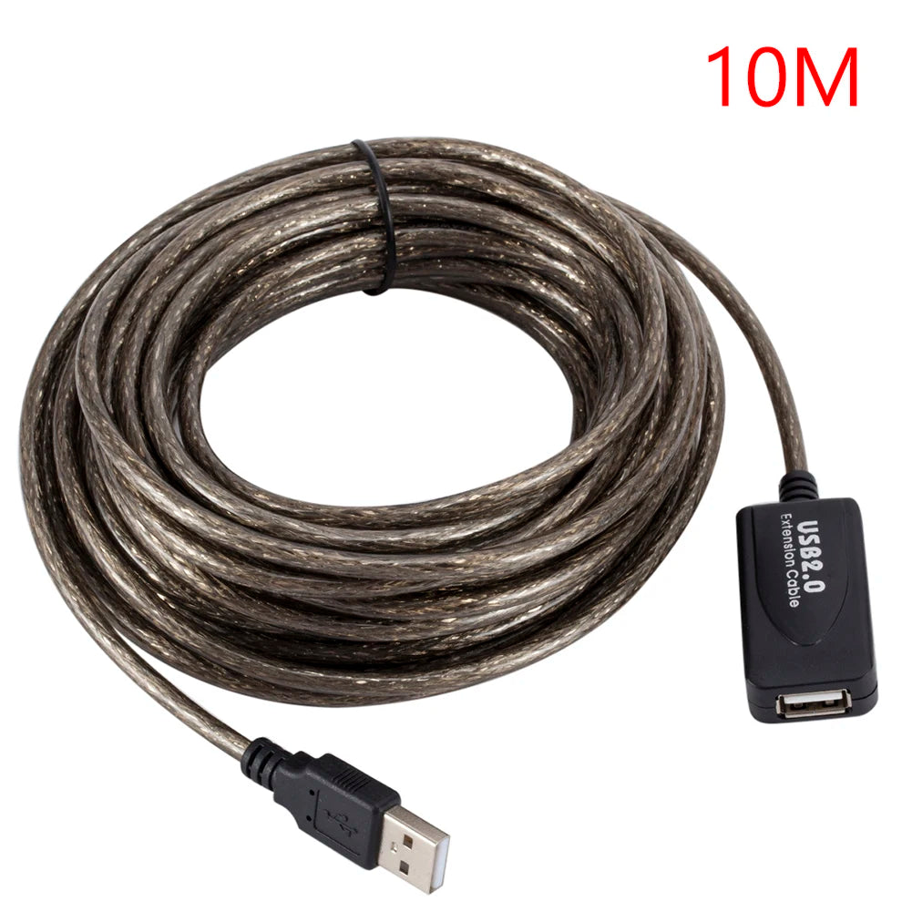5/10/15/20m USB 2.0 Extension Cable High Speed Male To Female Active Repeater