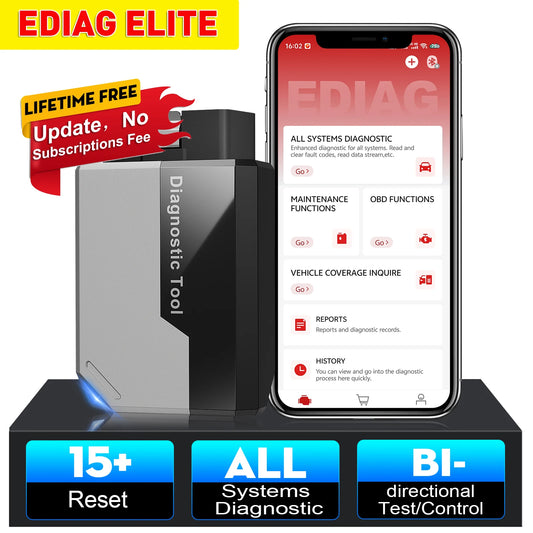 KINGBOLEN EDIAG ELITE OBD2 Scanner All System Car Diagnostic Tool 15 Service Bidirectional Conrol