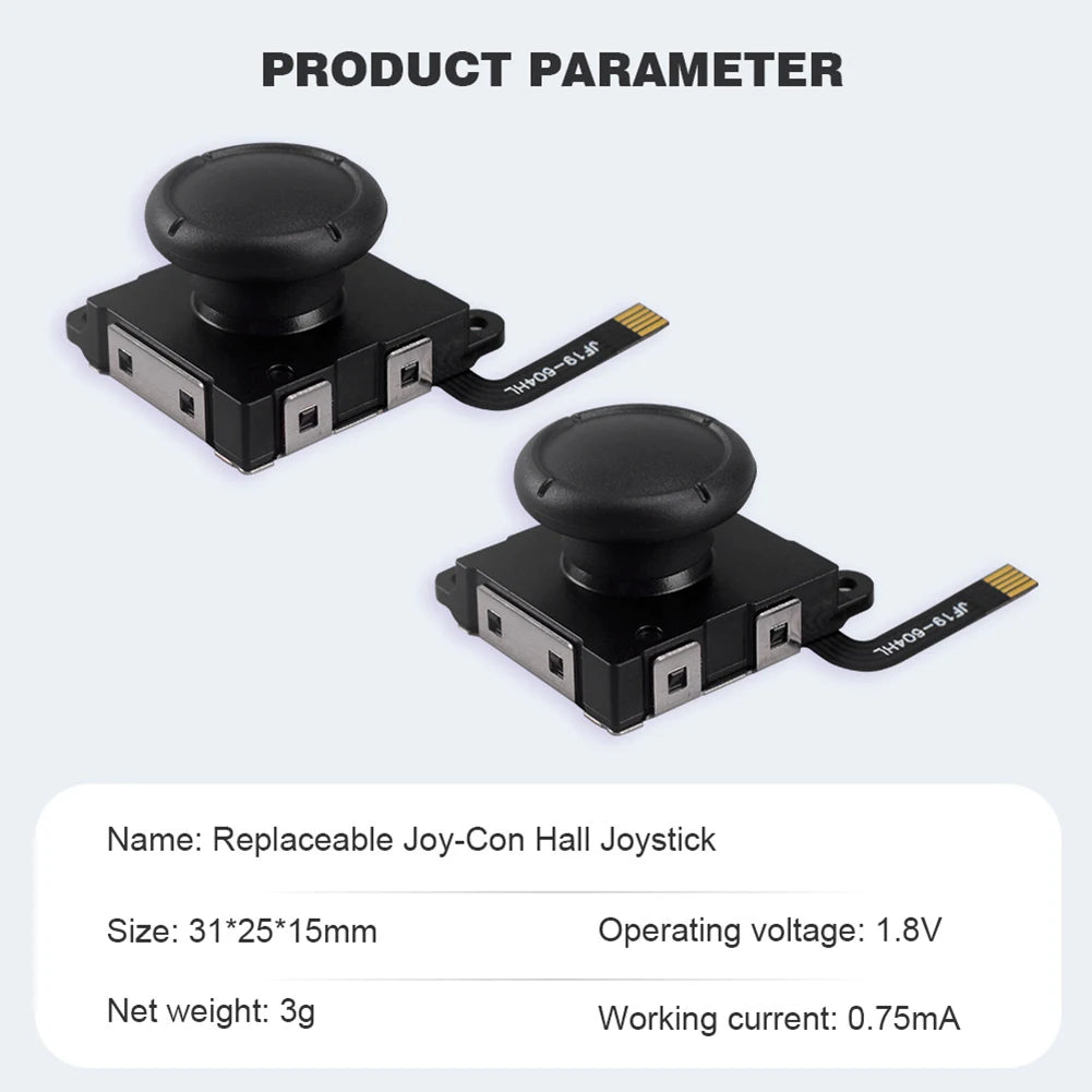 1-6PCS Hall Sensing Joystick for JoyCon Replacement No Drifting Electromagnetic Stick for Swicth / For Switch OLED/Lite