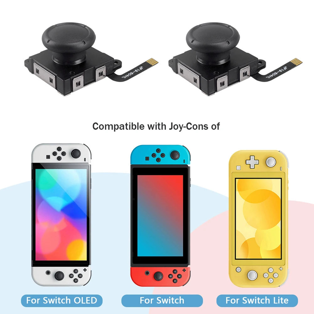 1-6PCS Hall Sensing Joystick for JoyCon Replacement No Drifting Electromagnetic Stick for Swicth / For Switch OLED/Lite