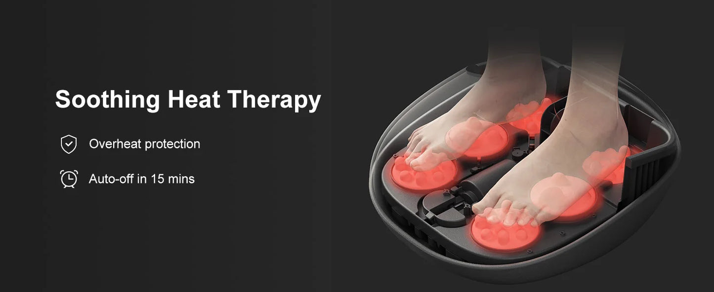 Medcursor Shiatsu Foot Massager Machine with Heat Roller Muscle Relaxation Pain Relief Electric