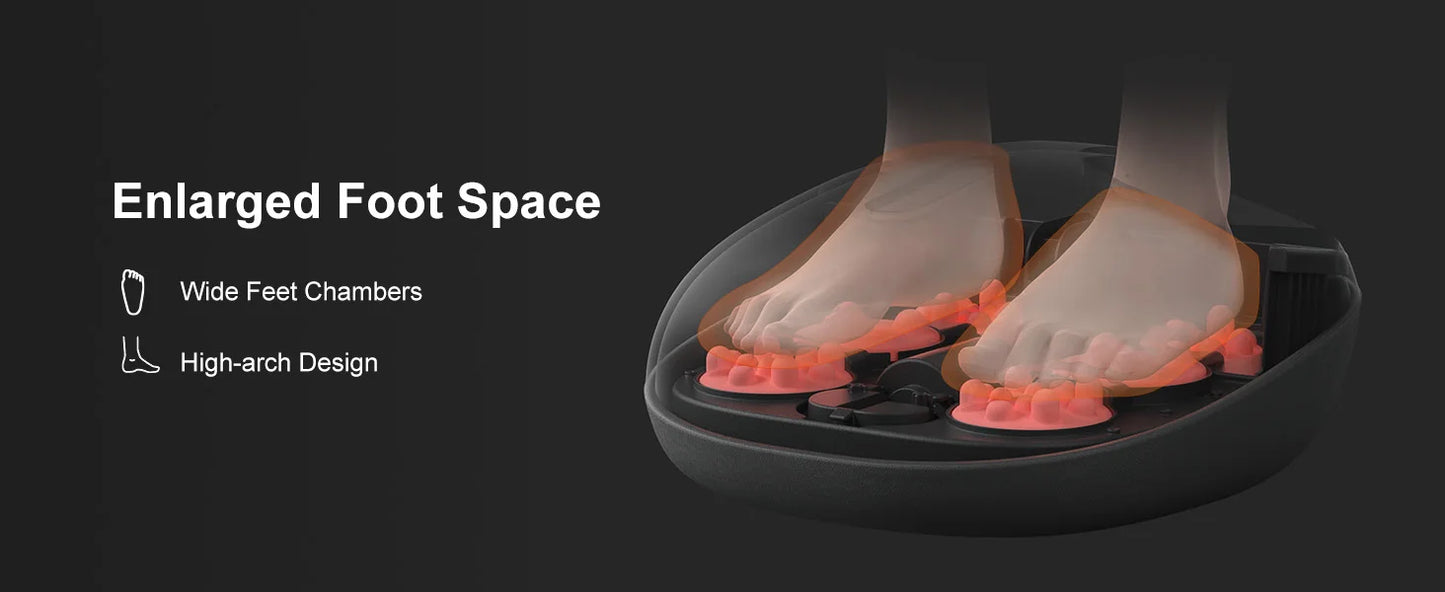 Medcursor Shiatsu Foot Massager Machine with Heat Roller Muscle Relaxation Pain Relief Electric