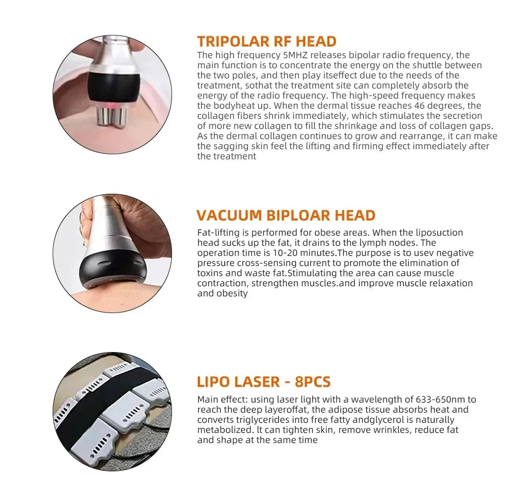 Missheart 9-in-1 40K Cavitation Ultrasonic Weight Loss Lifting And Firming Massage(Fast Shipping From US/EU Warehouse)