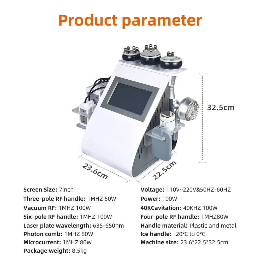 Missheart 9-in-1 40K Cavitation Ultrasonic Weight Loss Lifting And Firming Massage(Fast Shipping From US/EU Warehouse)