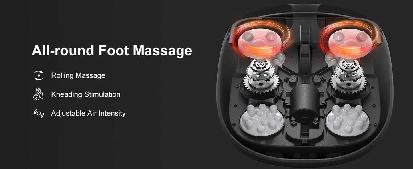 Medcursor Shiatsu Foot Massager Machine with Heat Roller Muscle Relaxation Pain Relief Electric