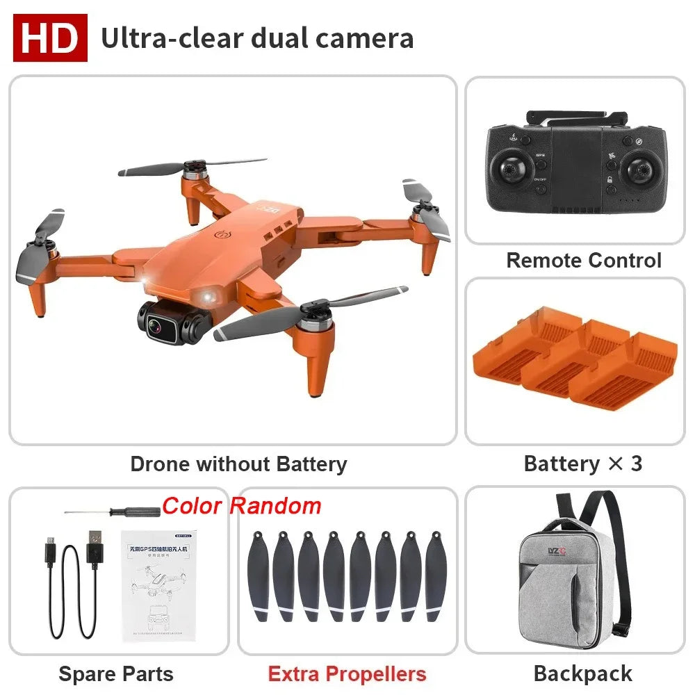 L900 Pro GPS Drone 4K Professional HD Dual Camera 5G Wifi Photography Brushless Foldable Quadcopter RC Distance 1.2KM Drone