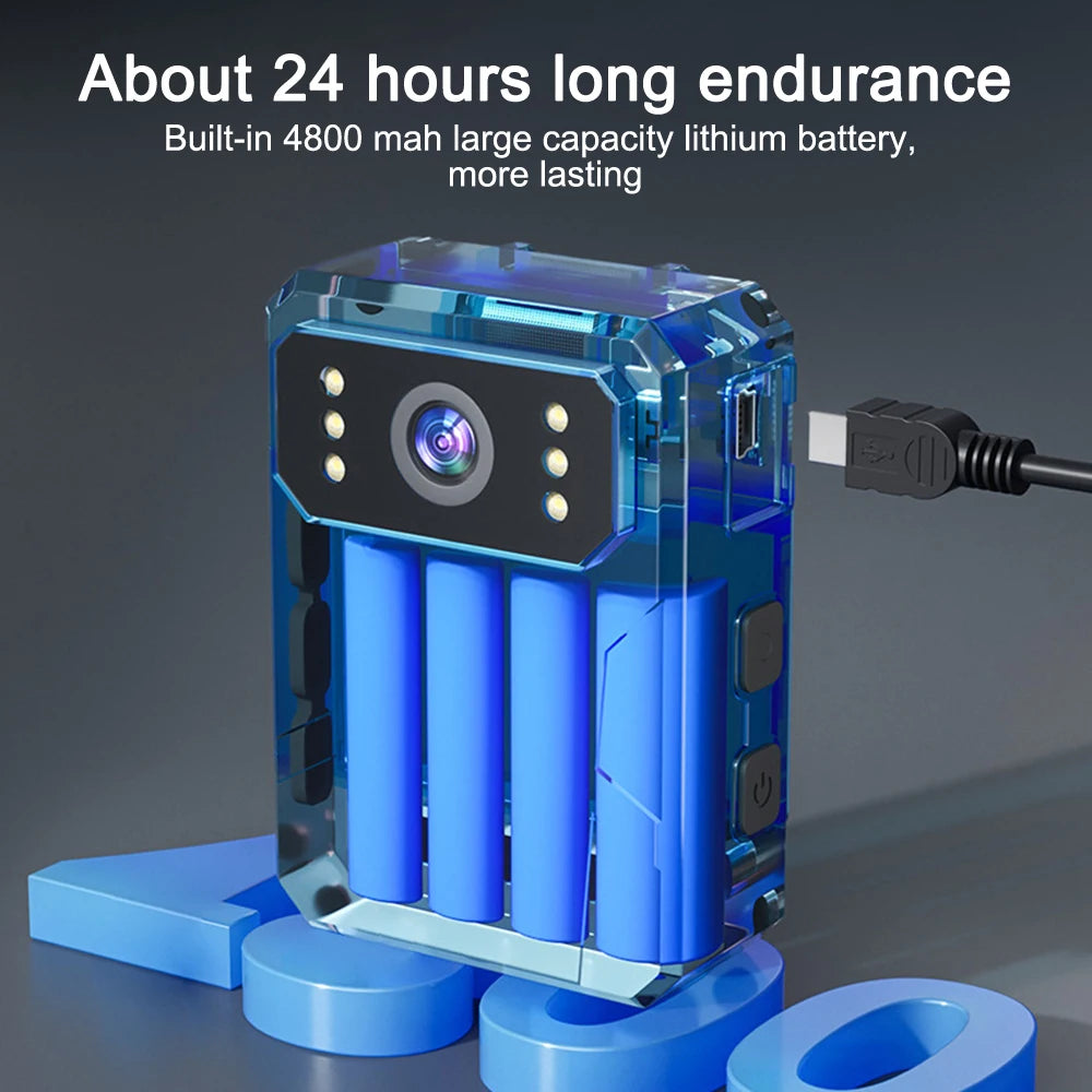 Full 4K HD Body Worn Camera Portable Law Enforcement Recorder Camera Mini Digital Night Vision Bodycam