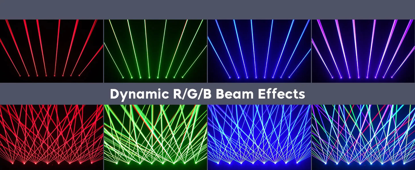 Datewink 25W 3D Animation Party Lights Bluetooth APP Battery RGB Stage Lighting Projector DMX For Disco Wedding Bar Club Show