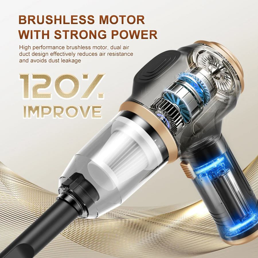 Cordless Handheld Vacuum Cleaner ,Can Absorb Dust Debris Pet Hair Multi-functional Household Car