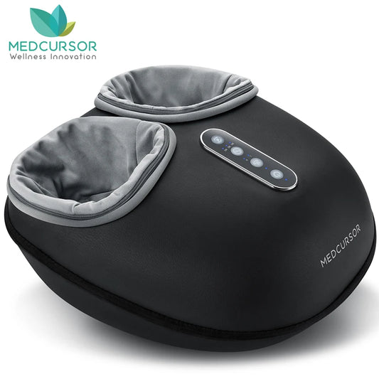 Medcursor Shiatsu Foot Massager Machine with Heat Roller Muscle Relaxation Pain Relief Electric